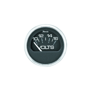 Faria Voltmètre en acier inoxydable série Chesapeake noir