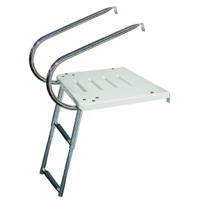 Boatersports Échelle télescopique et plate-forme de traverse 2 bras
